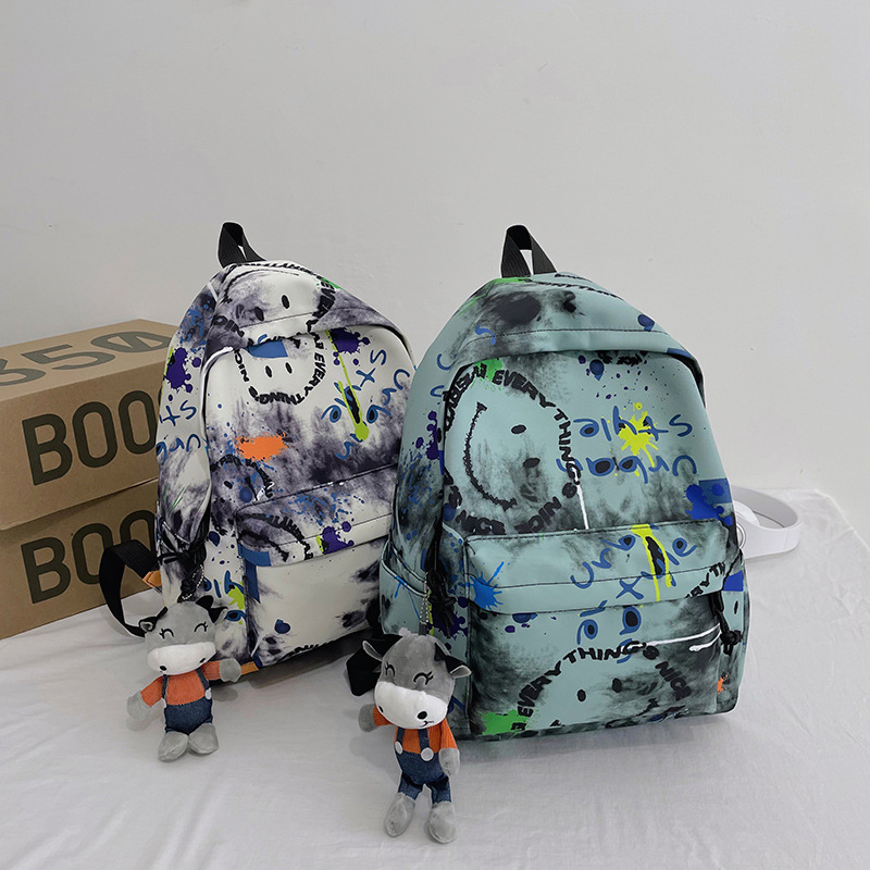 Schoolbag Unique Design Eco-Friendly Graffiti Student Backpack