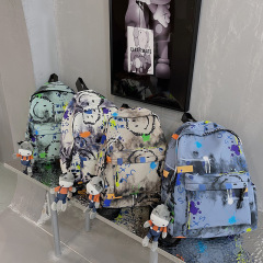 Schoolbag Unique Design Eco-Friendly Graffiti Student Backpack