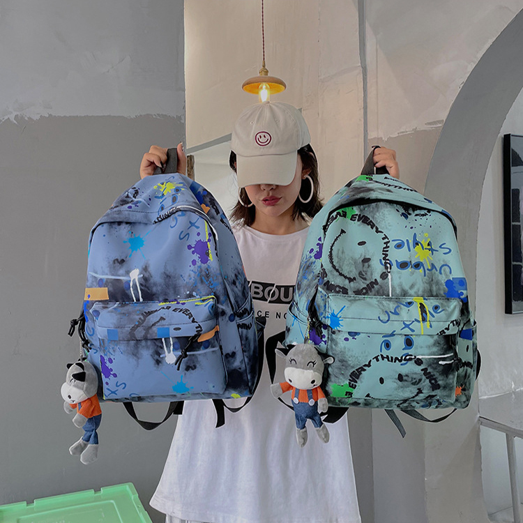 Schoolbag Unique Design Eco-Friendly Graffiti Student Backpack