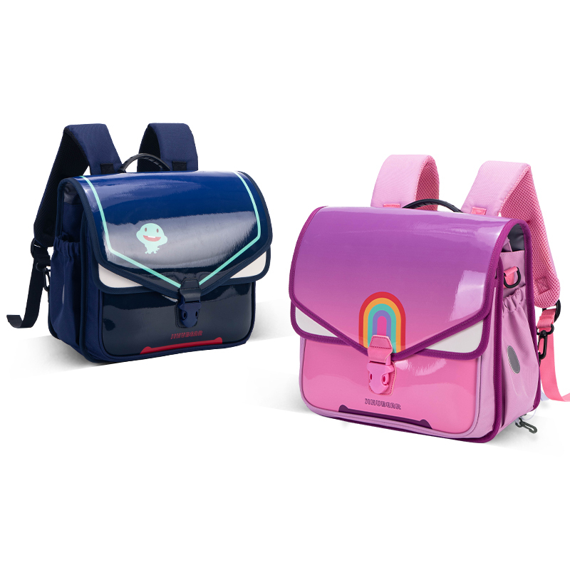 Horizontal Version Waterproof Polyester Cute Kids Student Book Pencil Storage School Bag