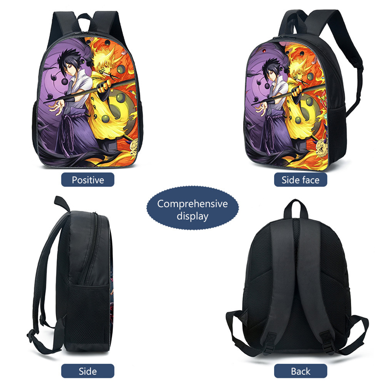 Fashion Cool Anime Naruto Boys Printing Student School Bags Polyester