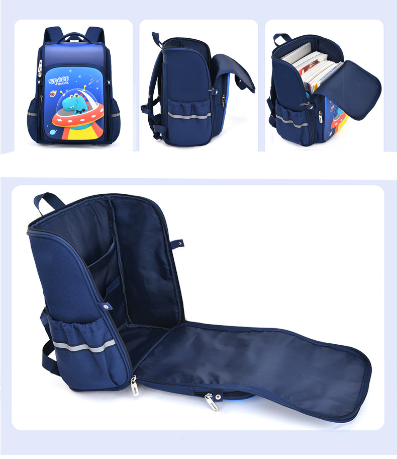 School Backpack 1-6 Grades Waterproof Children School Bag