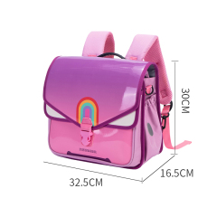 Horizontal Version Waterproof Polyester Cute Kids Student Book Pencil Storage School Bag