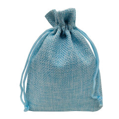 Custom Natural Jute Hemp Pouch Drawstring Bags