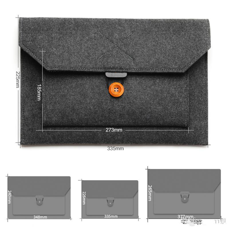 Customized Design Soft Notebook Felt Fabric Laptop Bag
