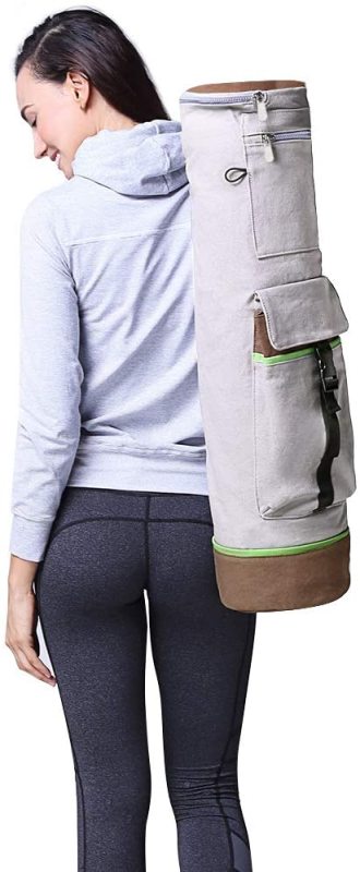 Multi-Functional Inner/Outer Storage Pockets Exercise Yoga Mat Bag