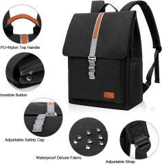 Travel Vintage Laptop Backpack for Men Women Waterproof with Laptop Compartment