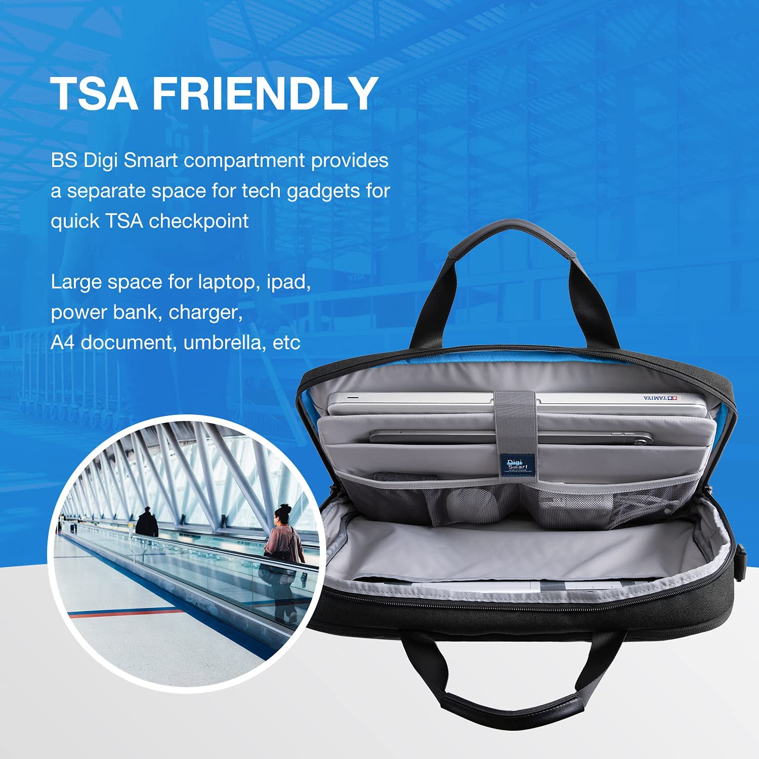 Laptop Bag 15.6 Inch Laptop Case for Men Women Briefcase Work Business Travel