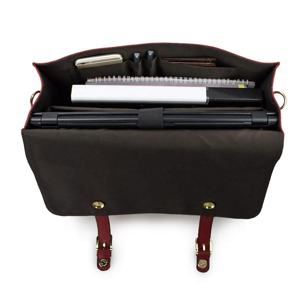 Classic Design PU Leather Women Briefcase Laptop Bag Waterproof