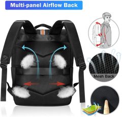 Travel Vintage Laptop Backpack for Men Women Waterproof with Laptop Compartment