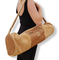 Sustainable Cork Yoga Mat Custom with Yoga Mat Holder