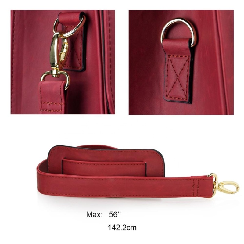 Classic Design PU Leather Women Briefcase Laptop Bag Waterproof