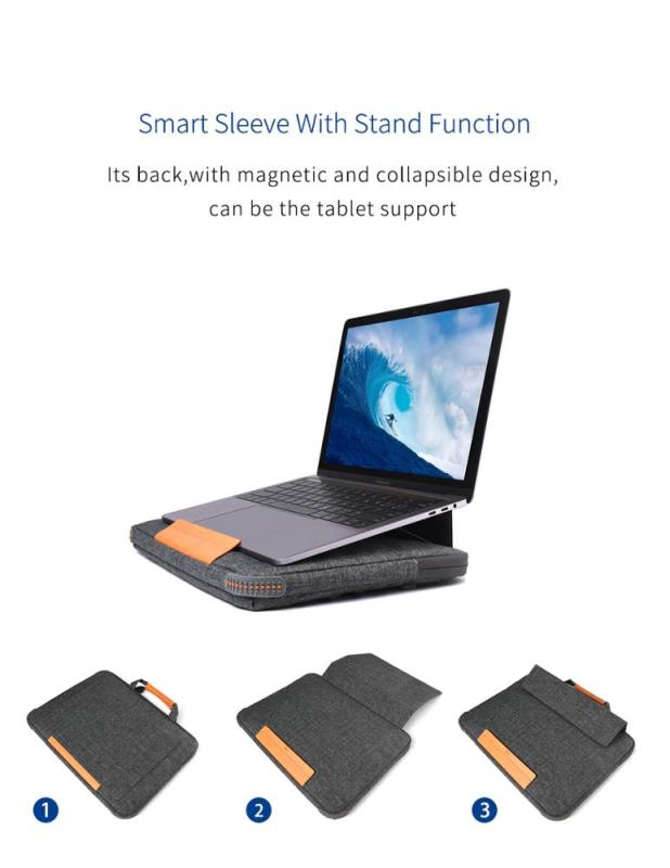 Slim Design Laptop Sleeve Case with Stand Function for MacBook Air/MacBook Pro
