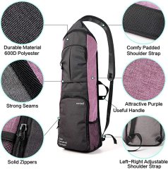 Full-Zip Yoga Mat Carry Bag Holder Carrier with Large Pockets & Water Bottle Holders