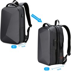 Hard Shell Backpack 15.6' Rucksack Anti-theft Waterproof with USB Charging Port TSA Lock