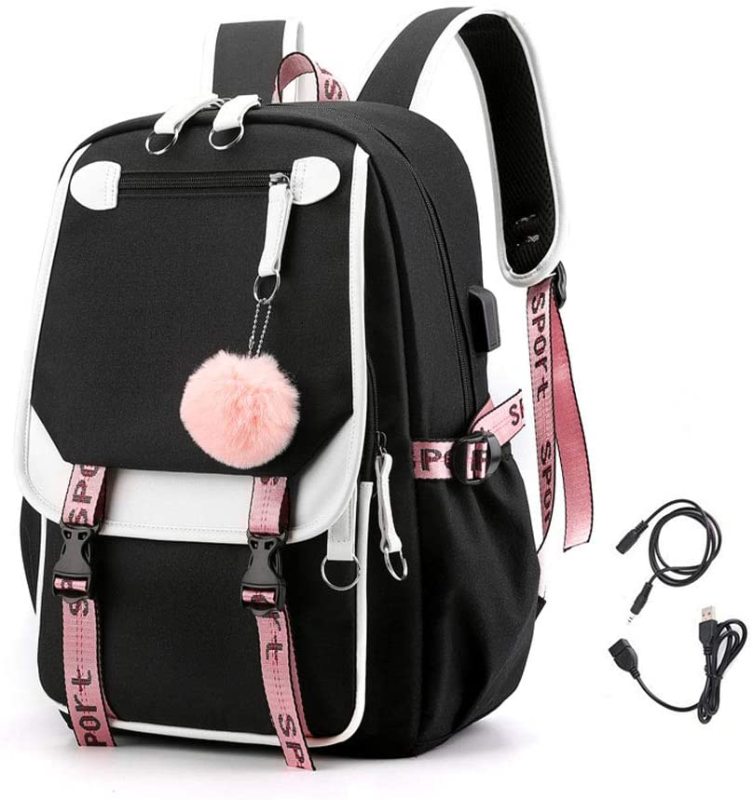 Backpacks for Girls USB Charging Bookbag Cute Backpacks for Teen Girls