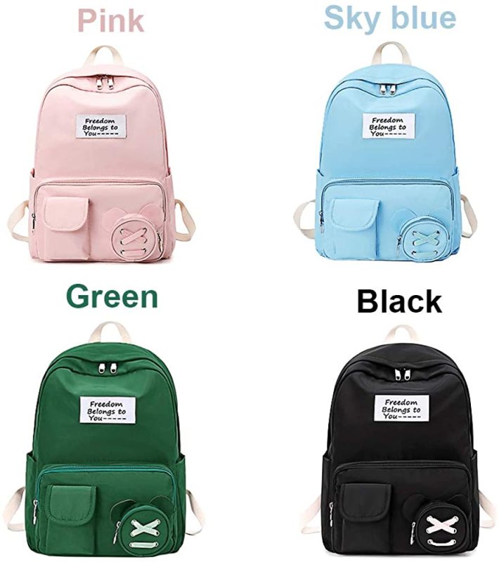 Teen Girl School Backpack USB Charging Port 16' Laptop Bag