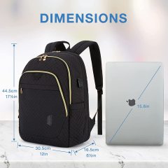 Custom Color Backpack Travel Business School with USB Charging Port 15.6'
