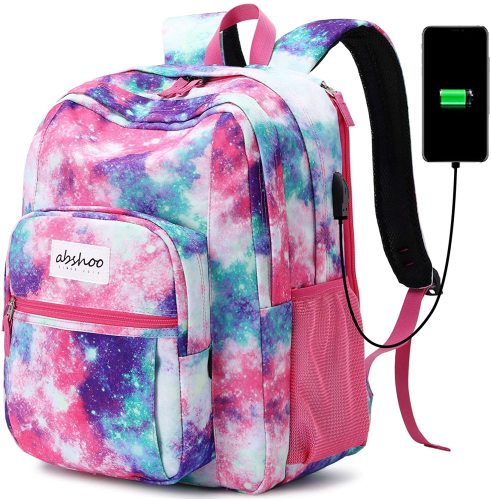 Classical Basic Travel Backpack for School Water Resistant with USB Port
