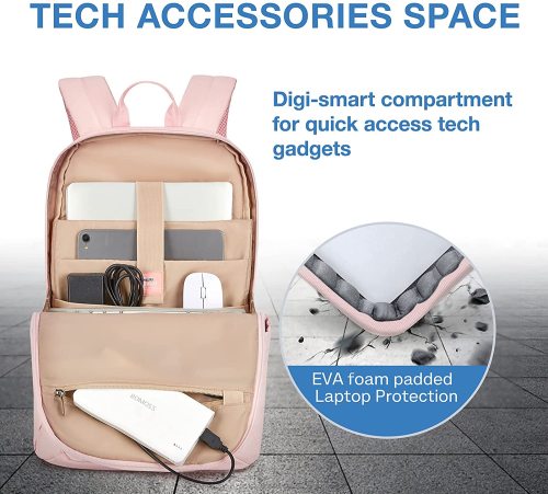 Backpacks for Women 15.6' with USB Charging Port Computer Bag