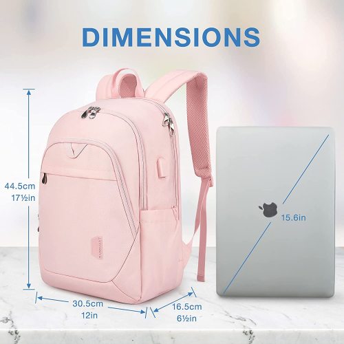 Backpacks for Women 15.6' with USB Charging Port Computer Bag