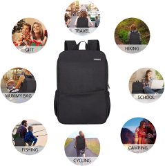 Deep Storage Laptop Backpack with USB Charging Port Water Resistant