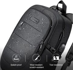 Travel Laptop Backpack Water Resistant Anti-Theft Bag with USB Charging Port and Lock