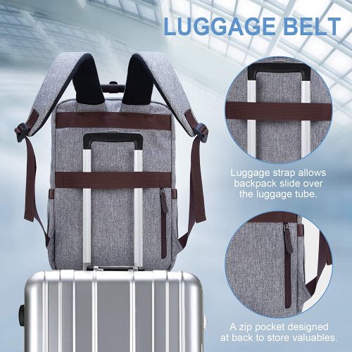 Travel Backpack, Durable with USB Charging Port Water Resistant