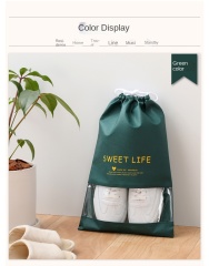 Non-Woven Dust Bag Shoe Bag Drawstring Bag with Window