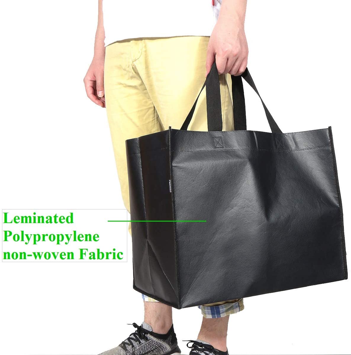 Eco Friendly Reusable Printing Large 2 Colors Non- Woven Laminated Shopping Bags