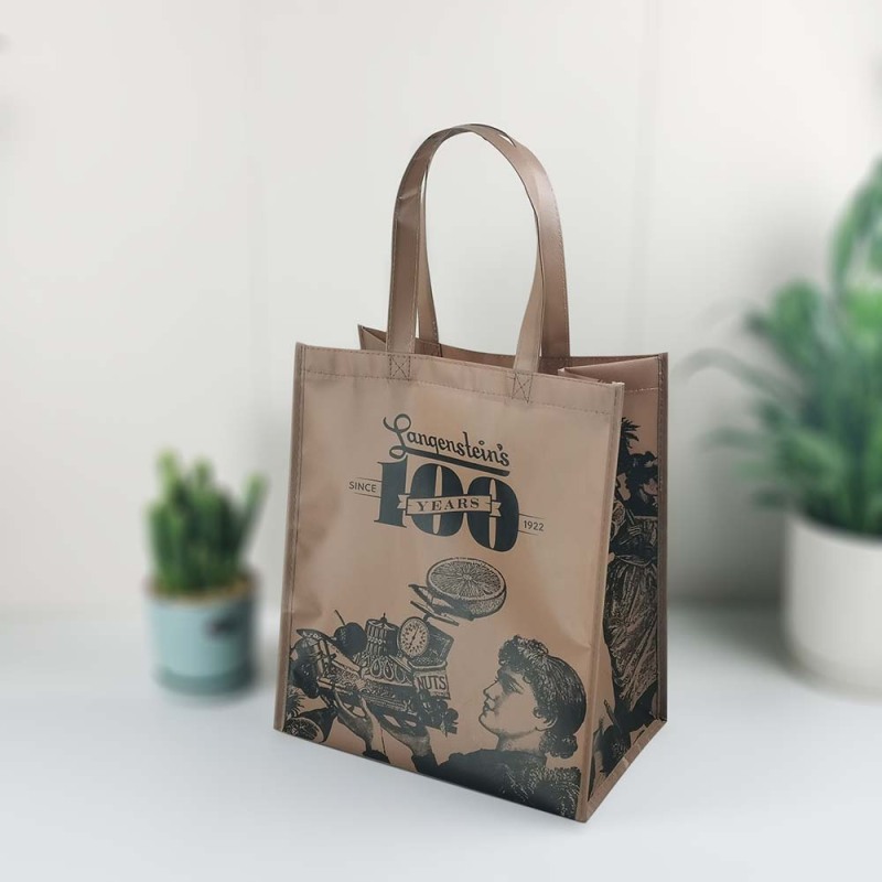 Laminated Logo Printing Non-Woven Fabric Fashion Shopping Bags