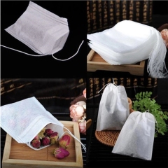 Heat Seal Biodegradable Disposable Tea Bags Different Size String Empty Filter Non-Woven