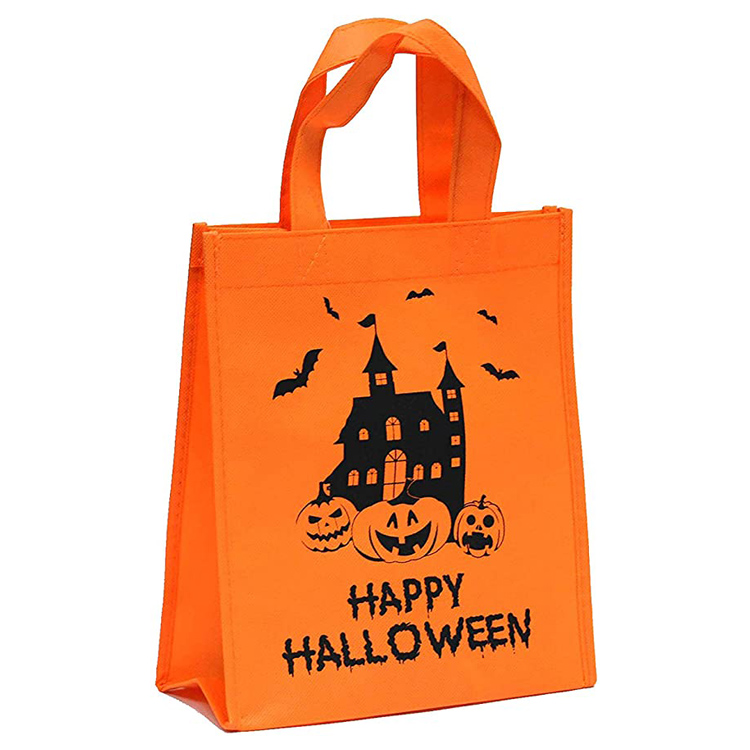 Different Colors Recycling Custom Design Halloween Promotional Non-Woven Shopping Tote Bag