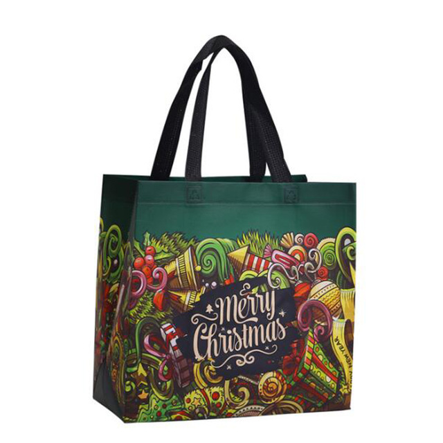 Printed Colorful Tote Shopping Non-Woven Bag High-Quality Custom Logo Bag Polyester