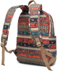 New Bohemian Water Resistant Backpack with Massage Cushion Straps and USB Charging Port