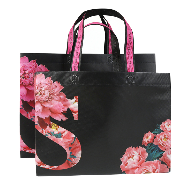 Custom Ultrasonic Non-Woven Shopping Tote Bag Printed Big Size Box Bag