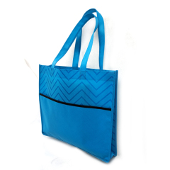 Wave Pattern Design Printed Reusable Eco-Friendly Shopping Custom Non-Woven Bags