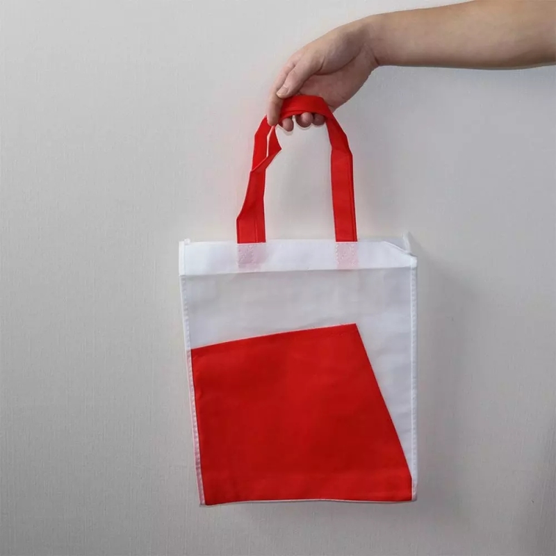 Custom Printed Logo Laminated Non-Woven Bag Durable Reusable Tote Shopping Bag