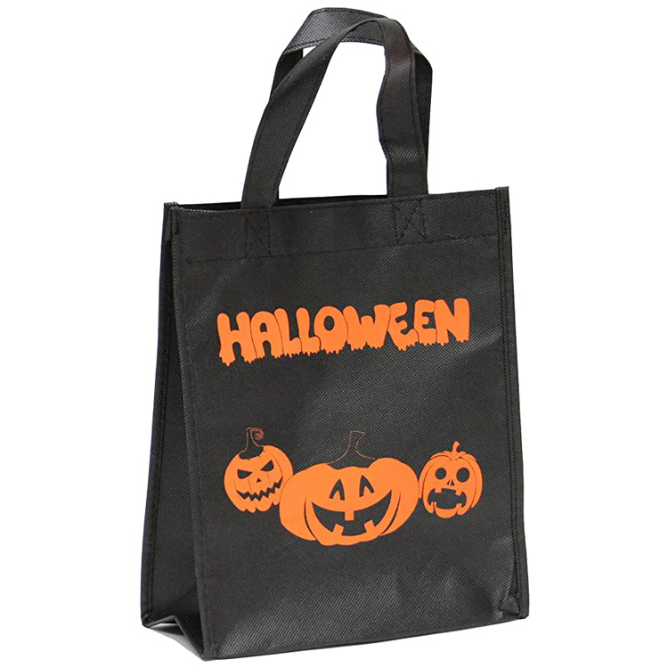 Different Colors Recycling Custom Design Halloween Promotional Non-Woven Shopping Tote Bag