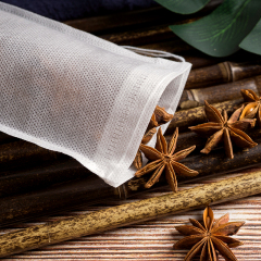 Heat Seal Biodegradable Disposable Tea Bags Different Size String Empty Filter Non-Woven