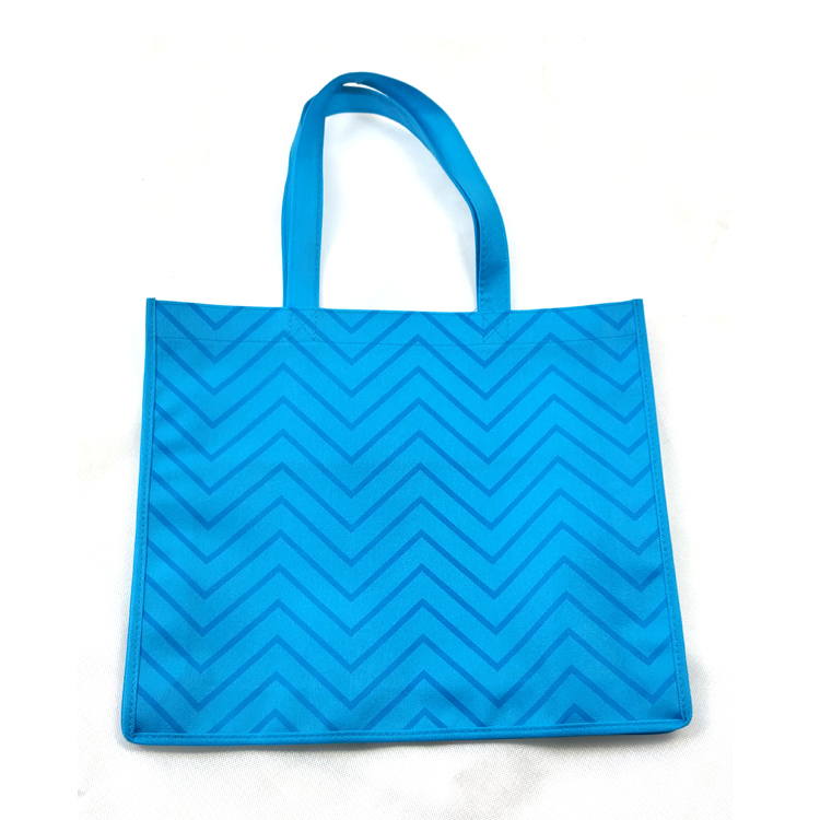 Wave Pattern Design Printed Reusable Eco-Friendly Shopping Custom Non-Woven Bags