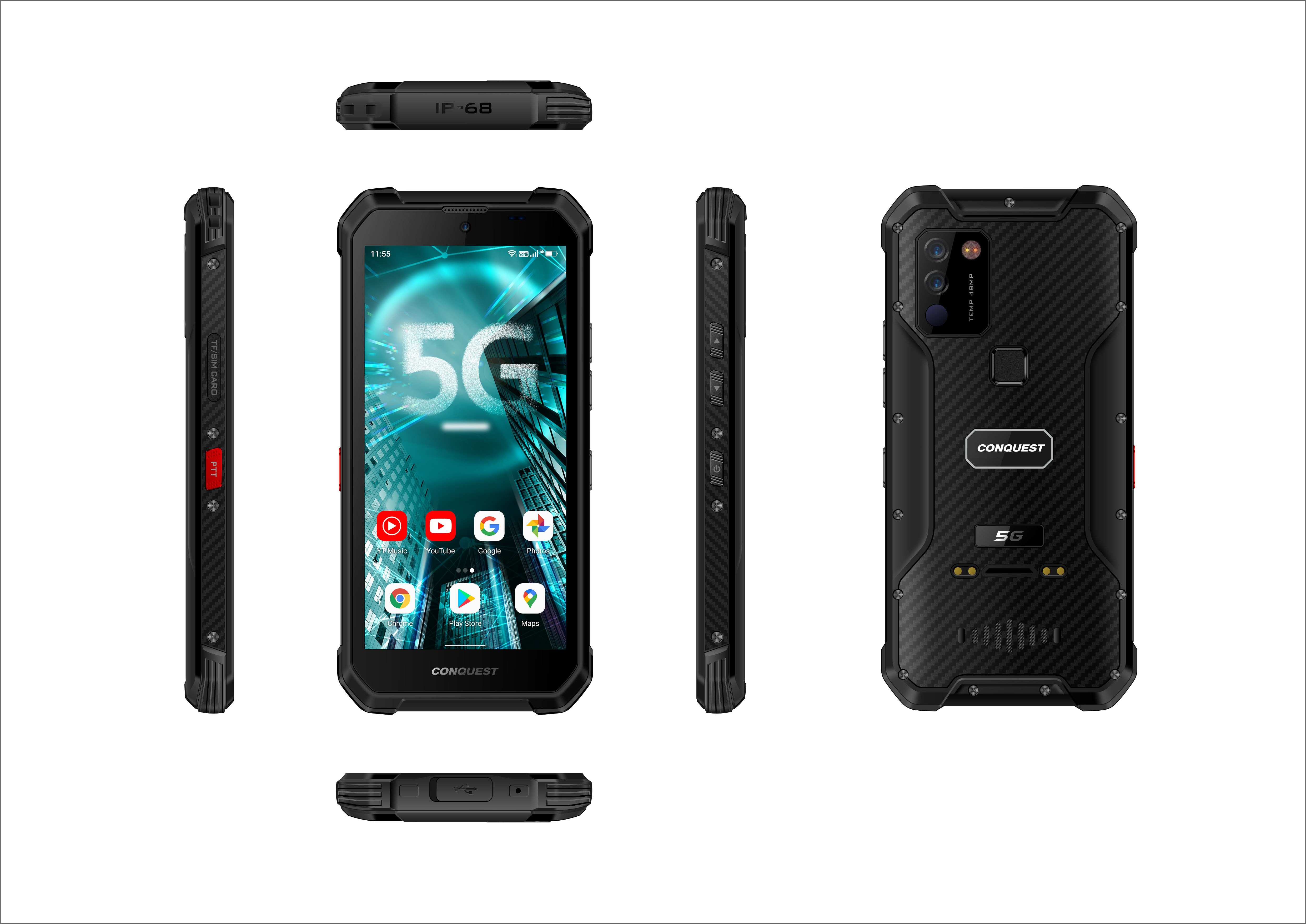 CONQUEST S21 5G Rugged Smartphone Global Unlock Mobile Phone