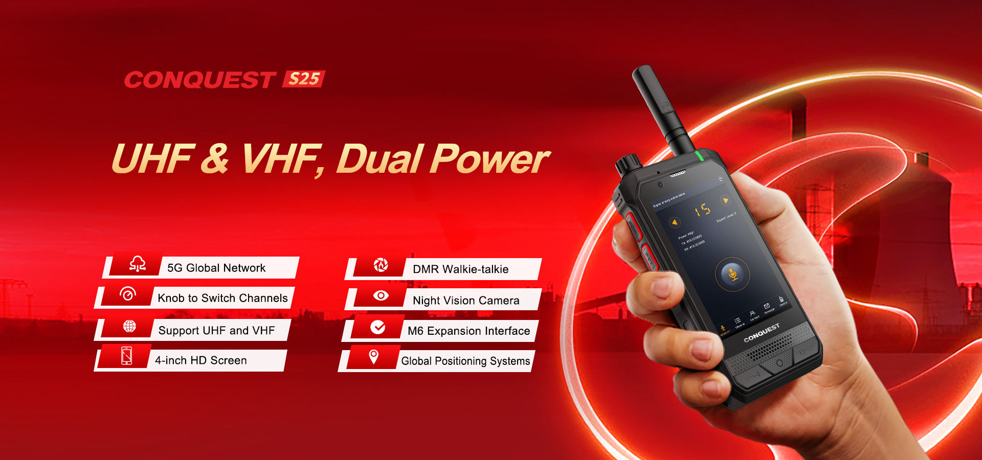 CONQUEST S25 DMR(4W walkie talkie)