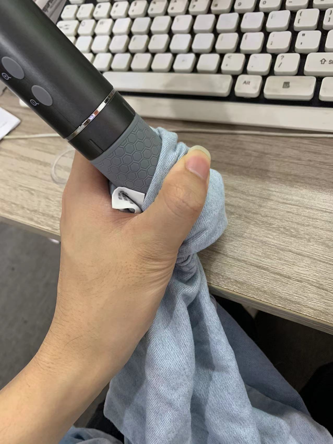 Remove the microscope black spot