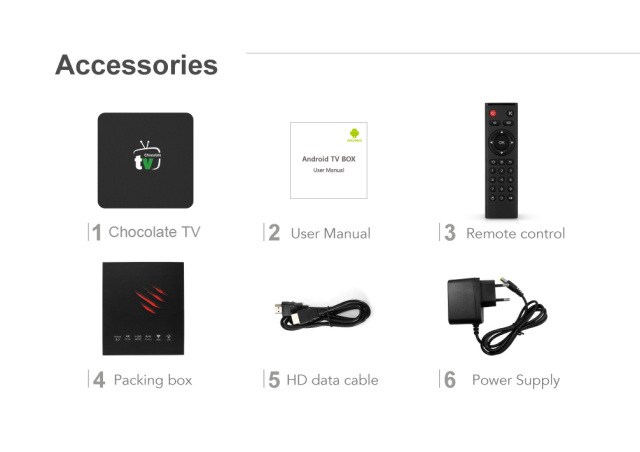 Android Amlogic S912 Octa Core Chocolate Arabic TV Box Free Shipping Set Top Box