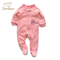 100% organic cotton baby romper jersey infant romper long sleeve baby clothes