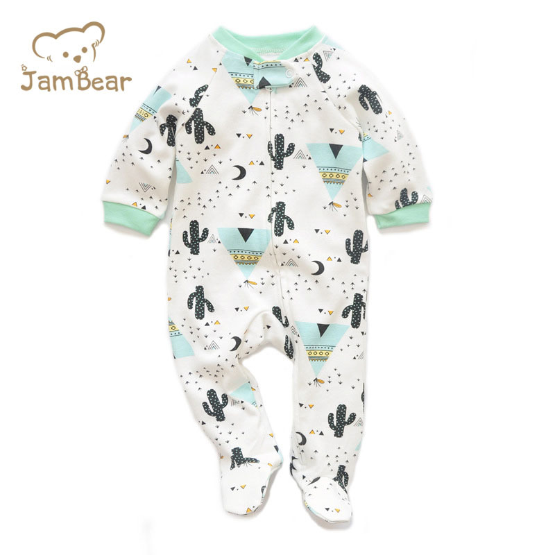 100% organic cotton baby romper jersey infant romper long sleeve baby clothes