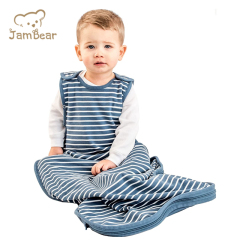Jambear Natural sleeveless wearable baby sleep suit Organic cotton baby sleep sack Newborn Printed Sleeping Bag