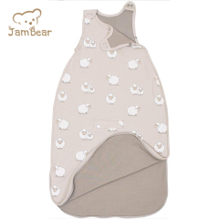 Jambear Natural sleeveless wearable baby sleep suit Organic cotton baby sleep sack Newborn Printed Sleeping Bag