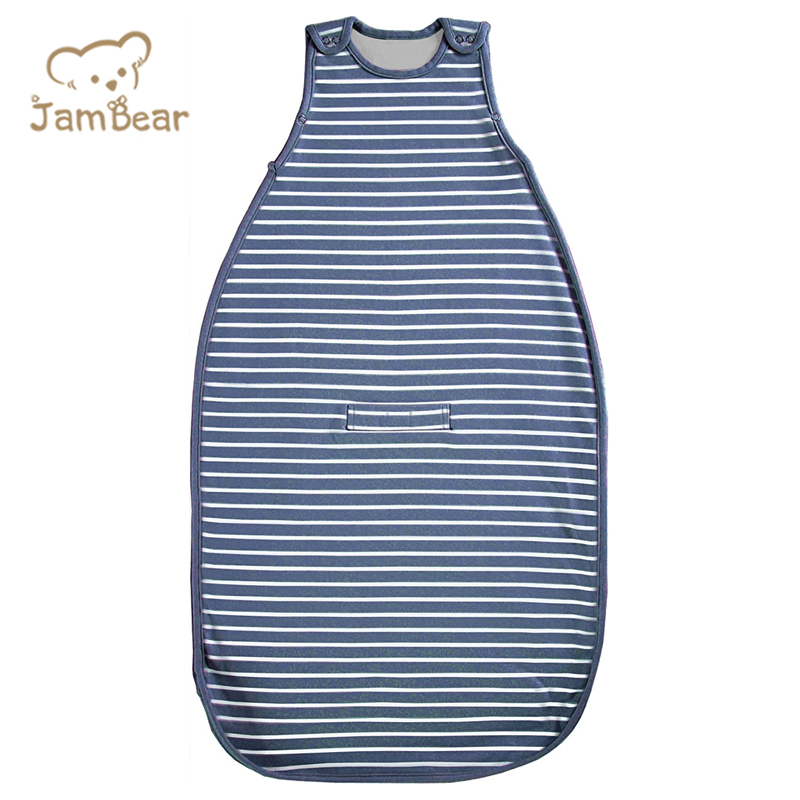 Jambear Natural sleeveless wearable baby sleep suit Organic cotton baby sleep sack Newborn Printed Sleeping Bag
